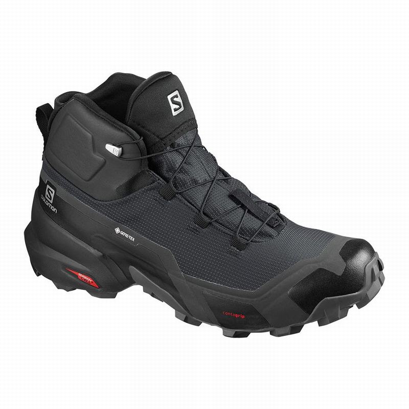 Botas De Montaña Salomon Hombre Negras - Salomon Argentina CROSS HIKE MID GORE-TEX ,473259-RQB